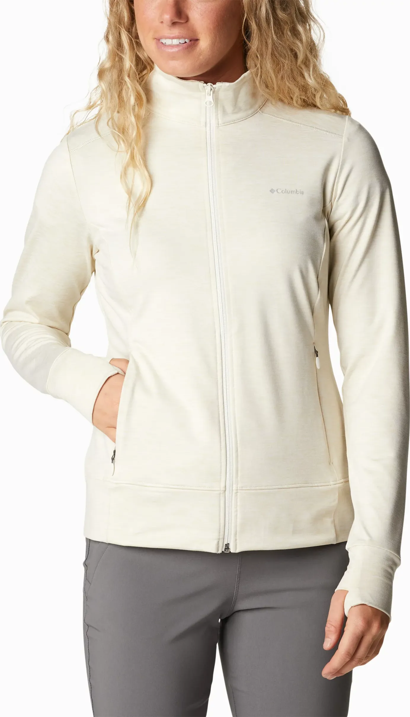 Columbia Women's Weekend Adventure Fullzip, Chalk heather Columbia Women's Weekend Adventure Fullzip, Chalk heather