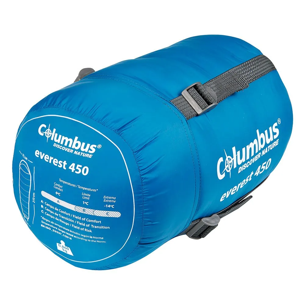 Columbus Everest 450 Light Sovsäck, Blue, Right Zipper Columbus Everest 450 Light Sovsäck, Blue, Right Zipper