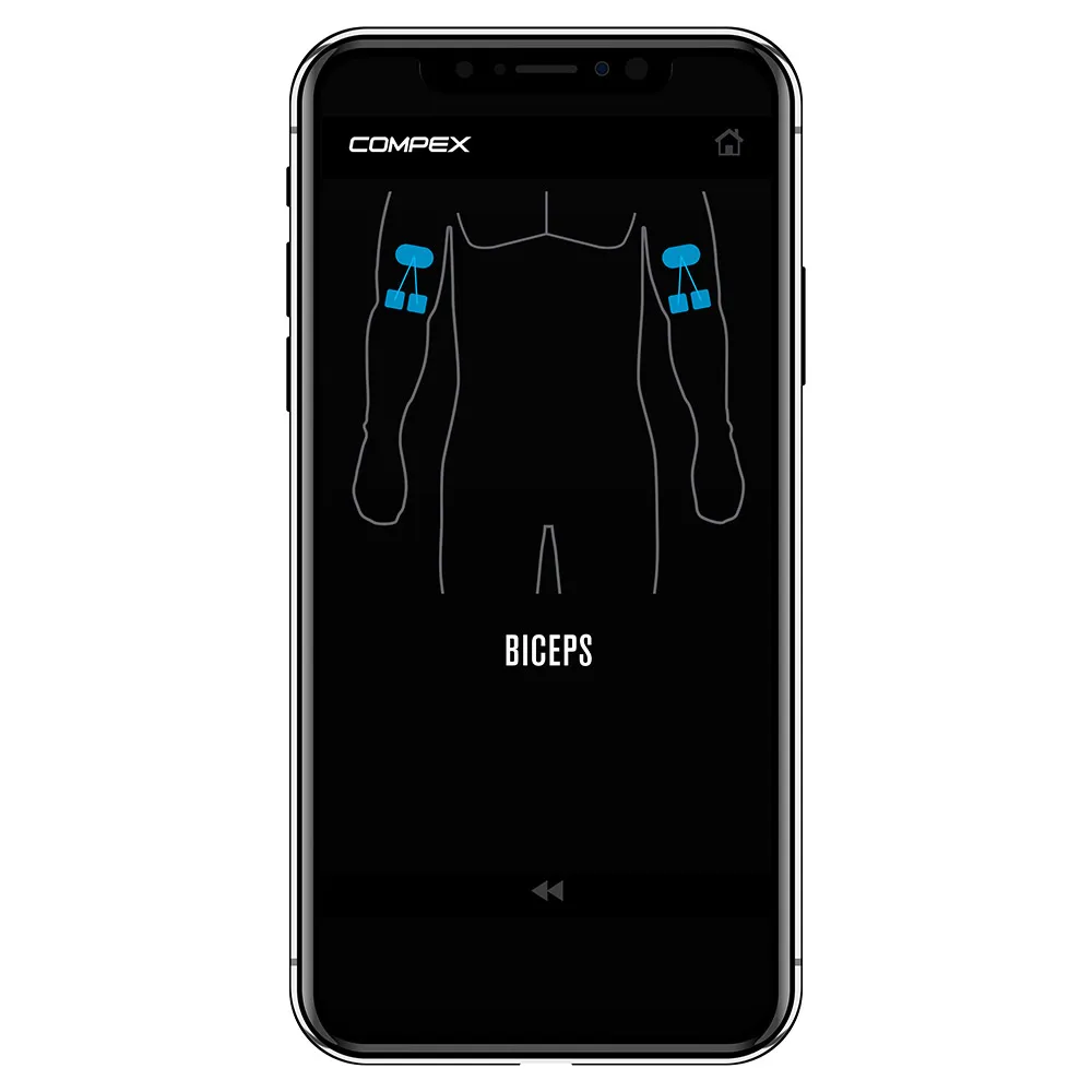 Compex Mini Trådlös Muskelstimulator Med Tens, Black, One Size