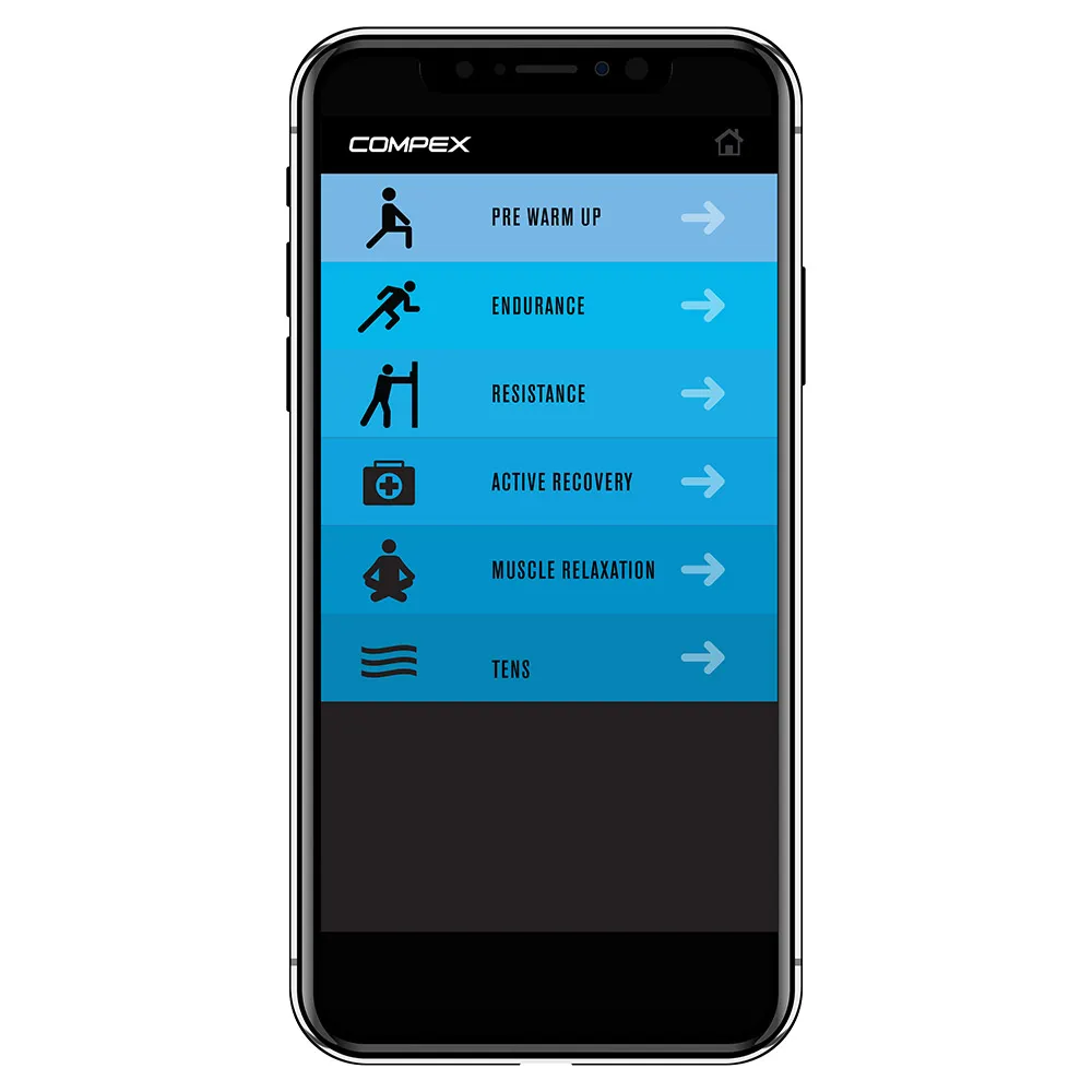 Compex Mini Trådlös Muskelstimulator Med Tens, Black, One Size