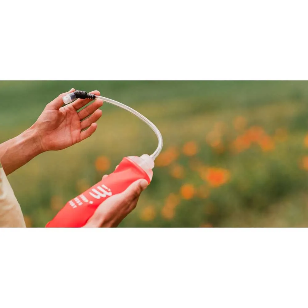 Compressport Ergoflask 500ml + Tube Mjuk Flaska, Red, 500ml