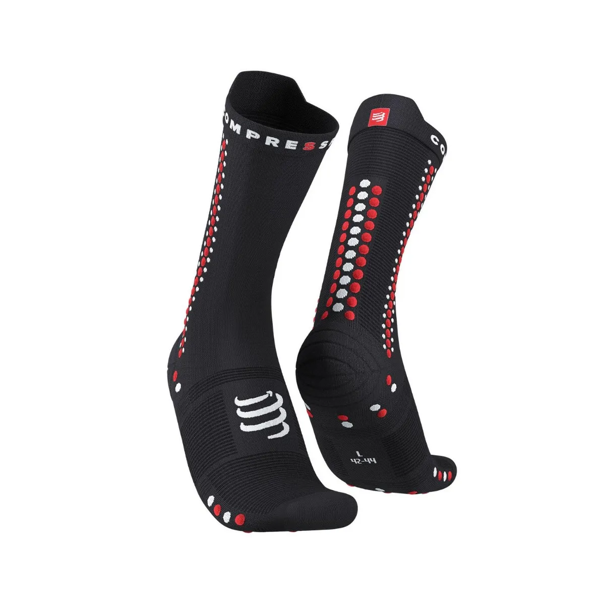 Compressport Pro Racing V4.0 Bike Socks, Black Red Compressport Pro Racing V4.0 Bike Socks, Black Red