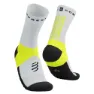 Compressport Sqtu355 Strumpor male, White / safe yellow