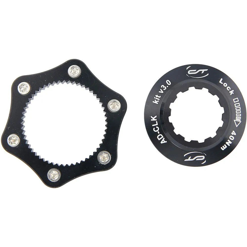 Con-Tec 6b To Center Lock Bromsskivsadapter För Cykel, Black, One Size
