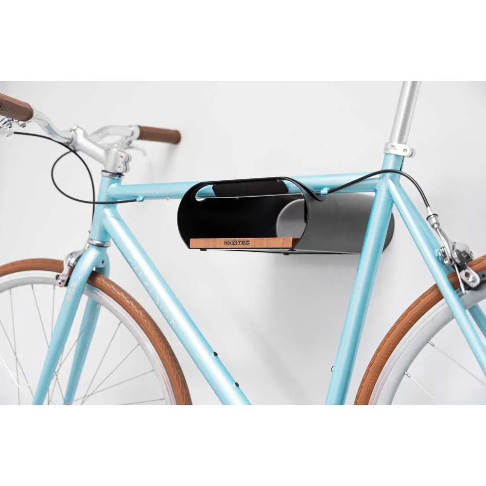 Con-Tec Bikeart Tube Väggmonterat Cykelställ, Black / walnut, One Size