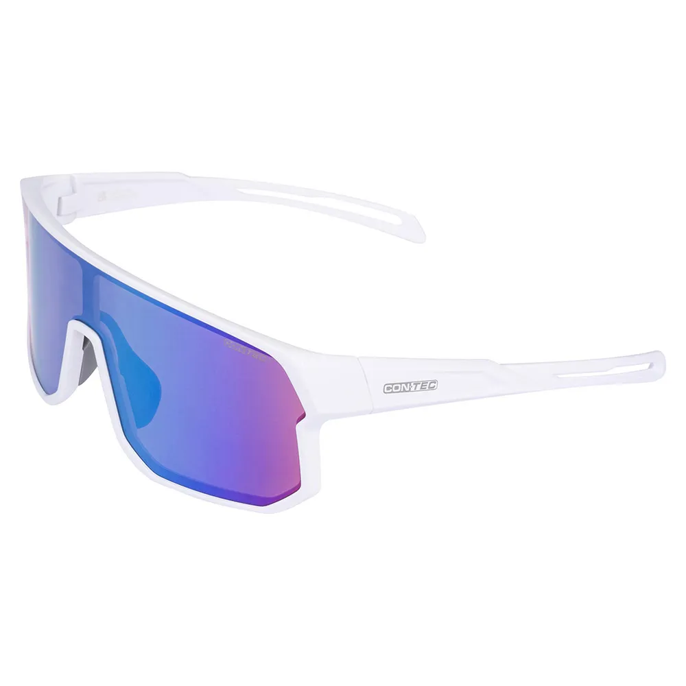 Con-Tec Bliss Revo Solglasögon, Polar white, Cypher Green/CAT3