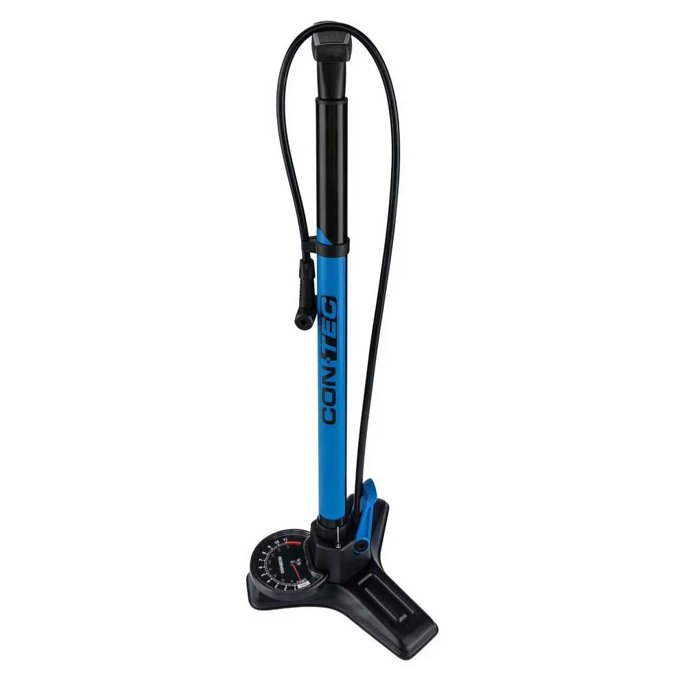Con-Tec Boost Cykelpump, Black / blue, 160psi