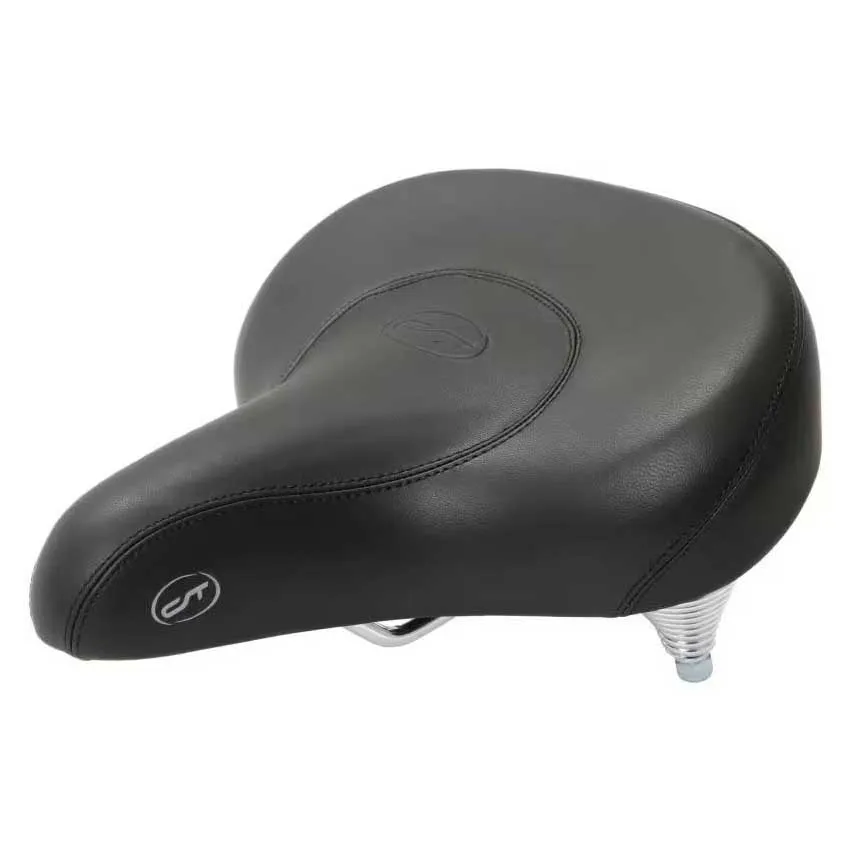 Con-Tec Chopper Cykelsadel, Black, 255mm