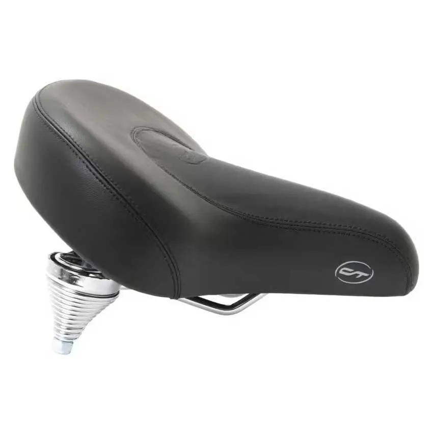 Con-Tec Chopper Cykelsadel, Black, 255mm
