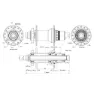 Con-Tec Core 6b Disc Boost Sram Xd Baknav, Black, 32H, 12 x 148mm