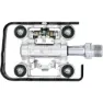 Con-Tec Dual Sport Cykelpedaler, Silver / black, One Size