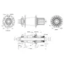 Con-Tec M.core 6b Disc Boost Shimano Micro Spline Baknav, Black, 32H, 12 x 148mm