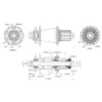 Con-Tec M.core Db Disc Boost Shimano/sram Hg Baknav, Black, 32H, 12 x 148mm