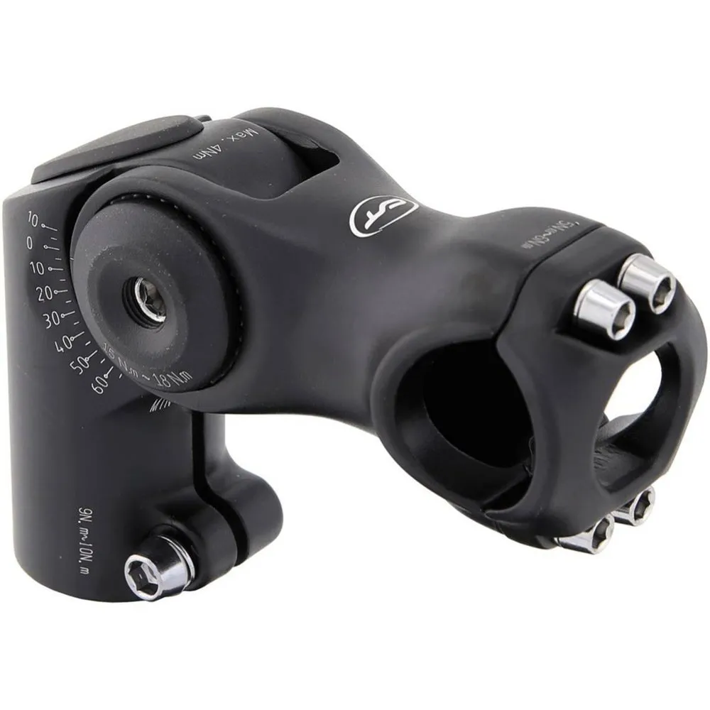 Con-Tec Tarantula Hy 25.4 Mm Justerbar Stam, Black, 80mm, -10º/+60º Con-Tec Tarantula Hy 25.4 Mm Justerbar Stam, Black, 80mm, -10º/+60º