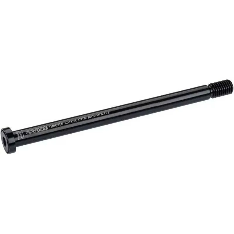 Con-Tec Thrubee Genomgående Axel, Black, 174mm
