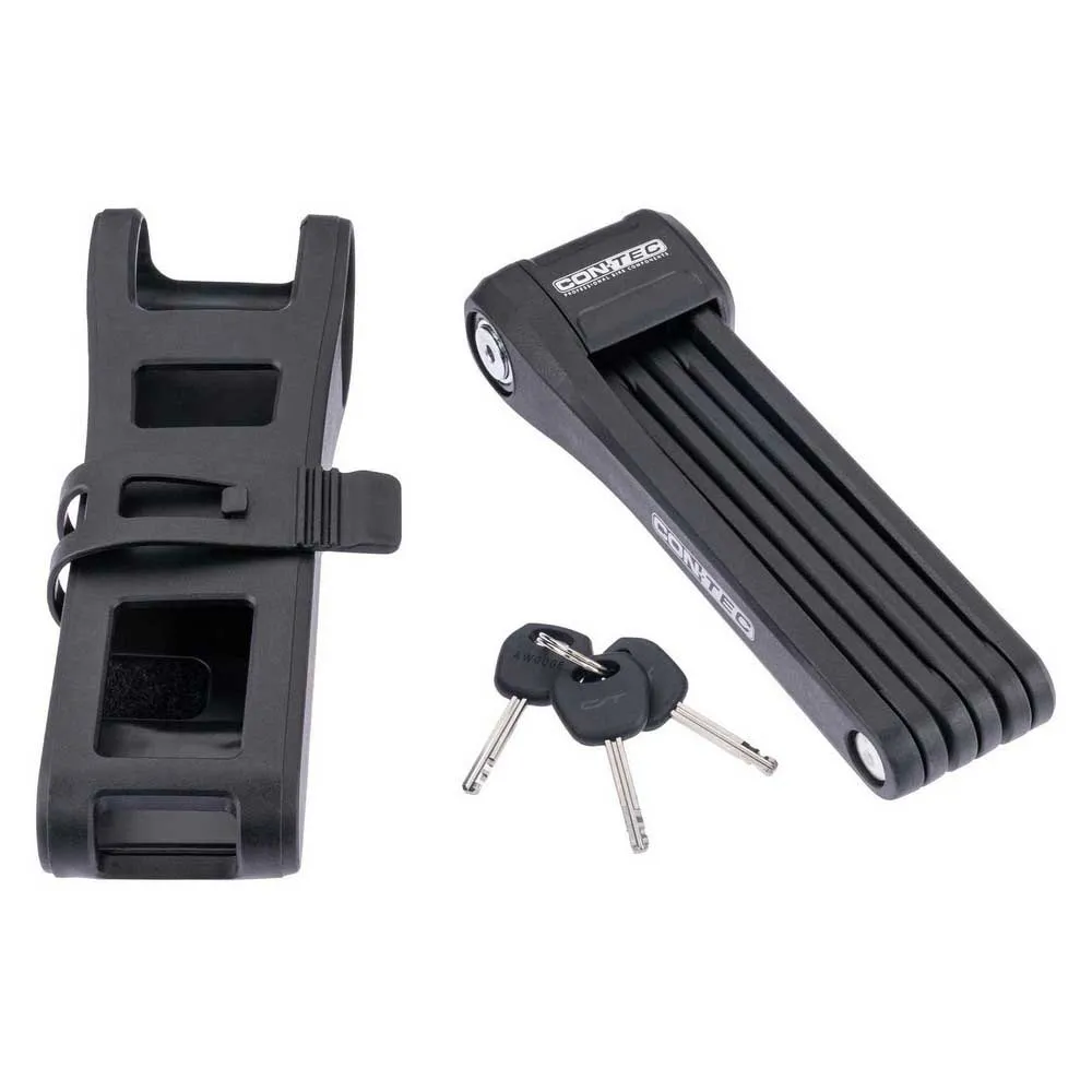 Con-Tec Tomloc Hopfällbart Lås, Black, One Size
