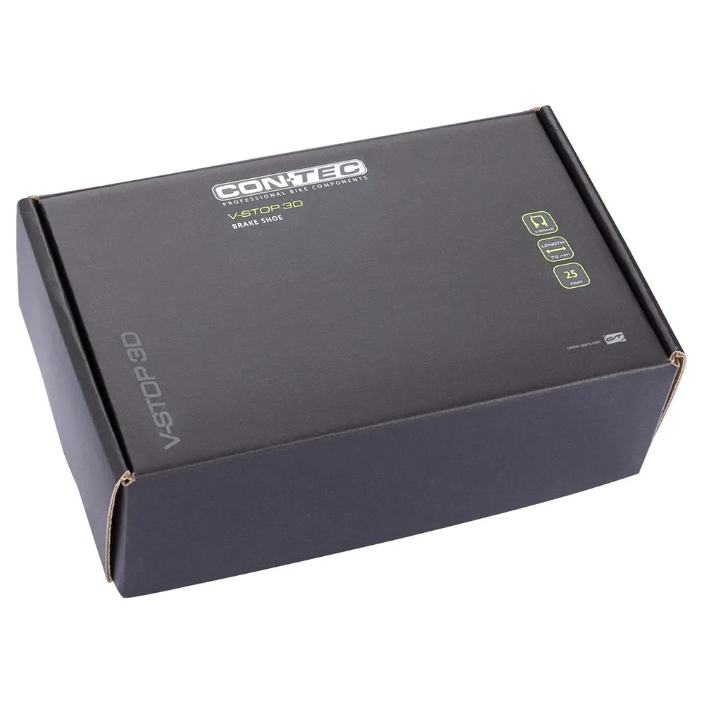 Con-Tec V-stop 3d Tripdesign Cart Fälgbromsbelägg 25 Enheter, Black, One Size Con-Tec V-stop 3d Tripdesign Cart Fälgbromsbelägg 25 Enheter, Black, One Size
