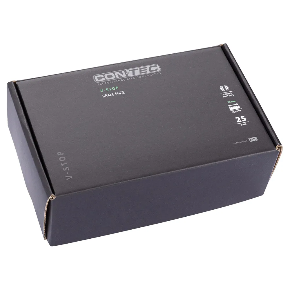 Con-Tec V-stop Medium Comp Screw Fälgbromsbelägg 25 Enheter, Black / black, One Size Con-Tec V-stop Medium Comp Screw Fälgbromsbelägg 25 Enheter, Black / black, One Size