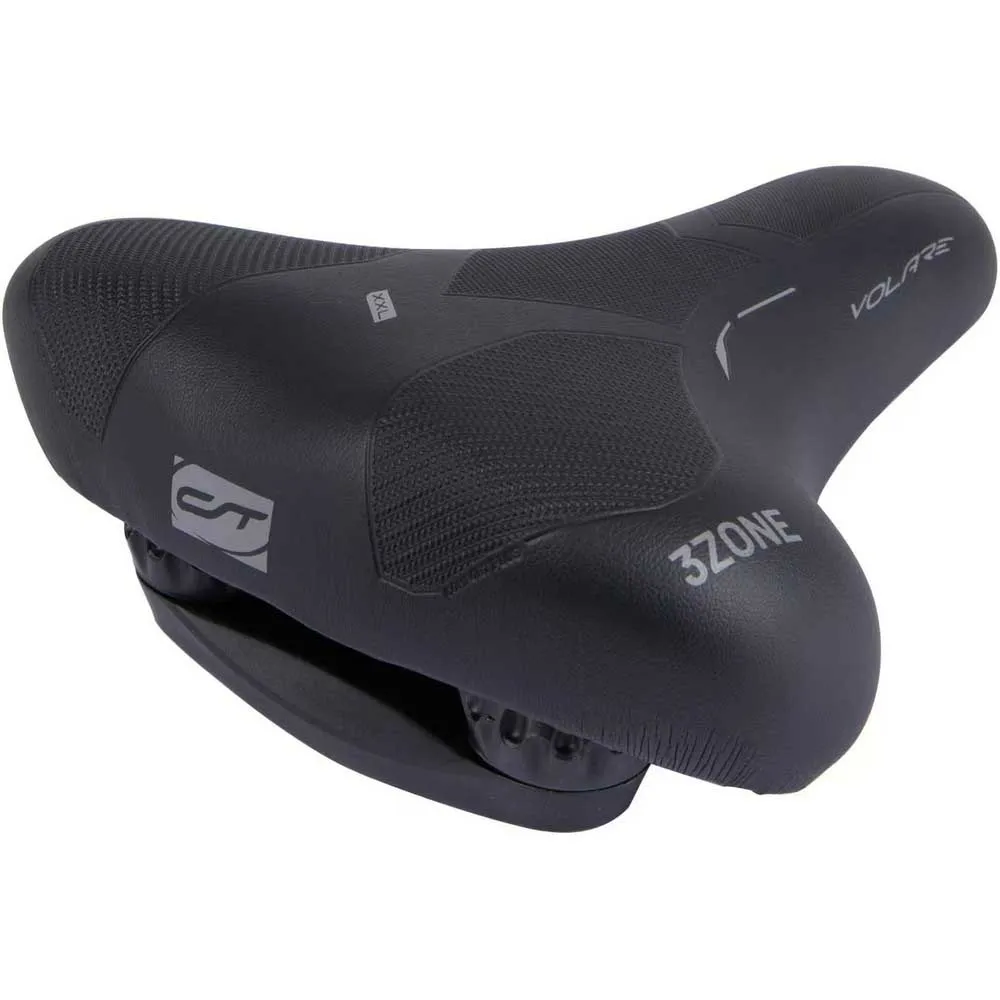 Con-Tec Volare City Xxl Cykelsadel, Black, One Size Con-Tec Volare City Xxl Cykelsadel, Black, One Size