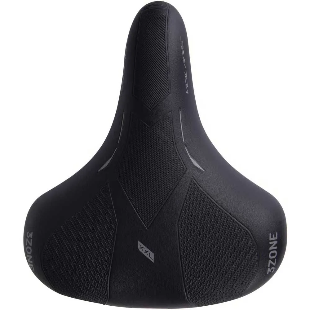 Con-Tec Volare City Xxl Cykelsadel, Black, One Size Con-Tec Volare City Xxl Cykelsadel, Black, One Size