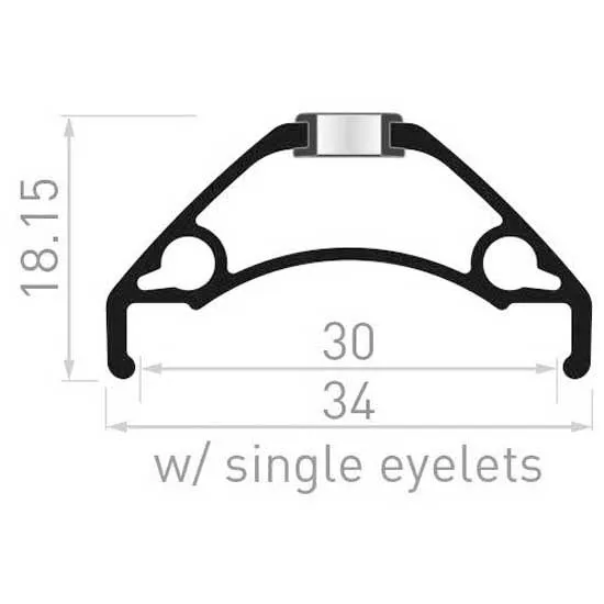 Con-Tec Xeta 27.5´´ 30 Mm Disc E-bike Tubeless Mtb-fälg, Black, 650B-27.5" 32H
