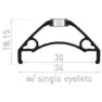 Con-Tec Xeta 27.5´´ 30 Mm Disc E-bike Tubeless Mtb-fälg, Black, 650B-27.5" 32H