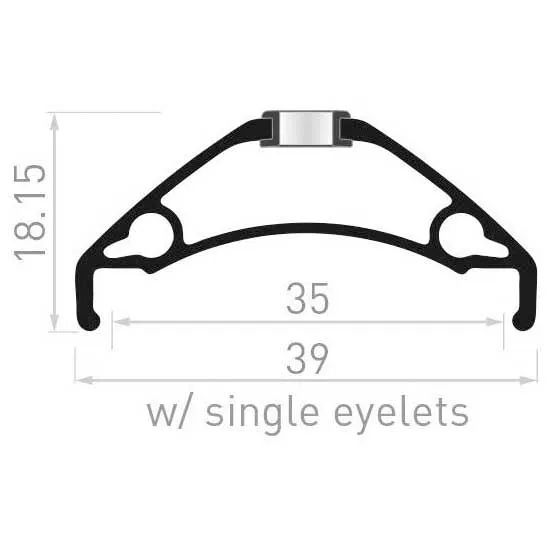 Con-Tec Xeta 27.5´´ 35 Mm Disc E-bike Tubeless Mtb-fälg, Black, 650B-27.5" 32H Con-Tec Xeta 27.5´´ 35 Mm Disc E-bike Tubeless Mtb-fälg, Black, 650B-27.5" 32H