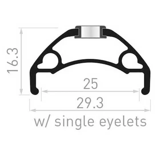 Con-Tec Xeta 29´´ 25 Mm Disc E-bike Tubeless Mtb-fälg, Black, 29" 32H