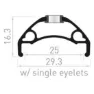 Con-Tec Xeta 29´´ 25 Mm Disc E-bike Tubeless Mtb-fälg, Black, 29" 32H