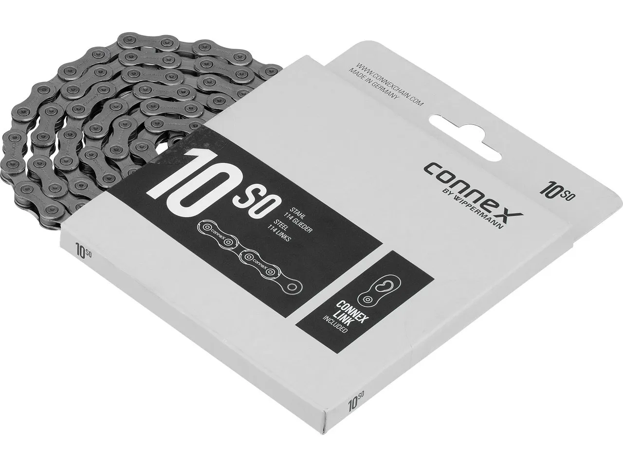 Connex 10S0 10-fach Kette, Silver, 114 Links Connex 10S0 10-fach Kette, Silver, 114 Links