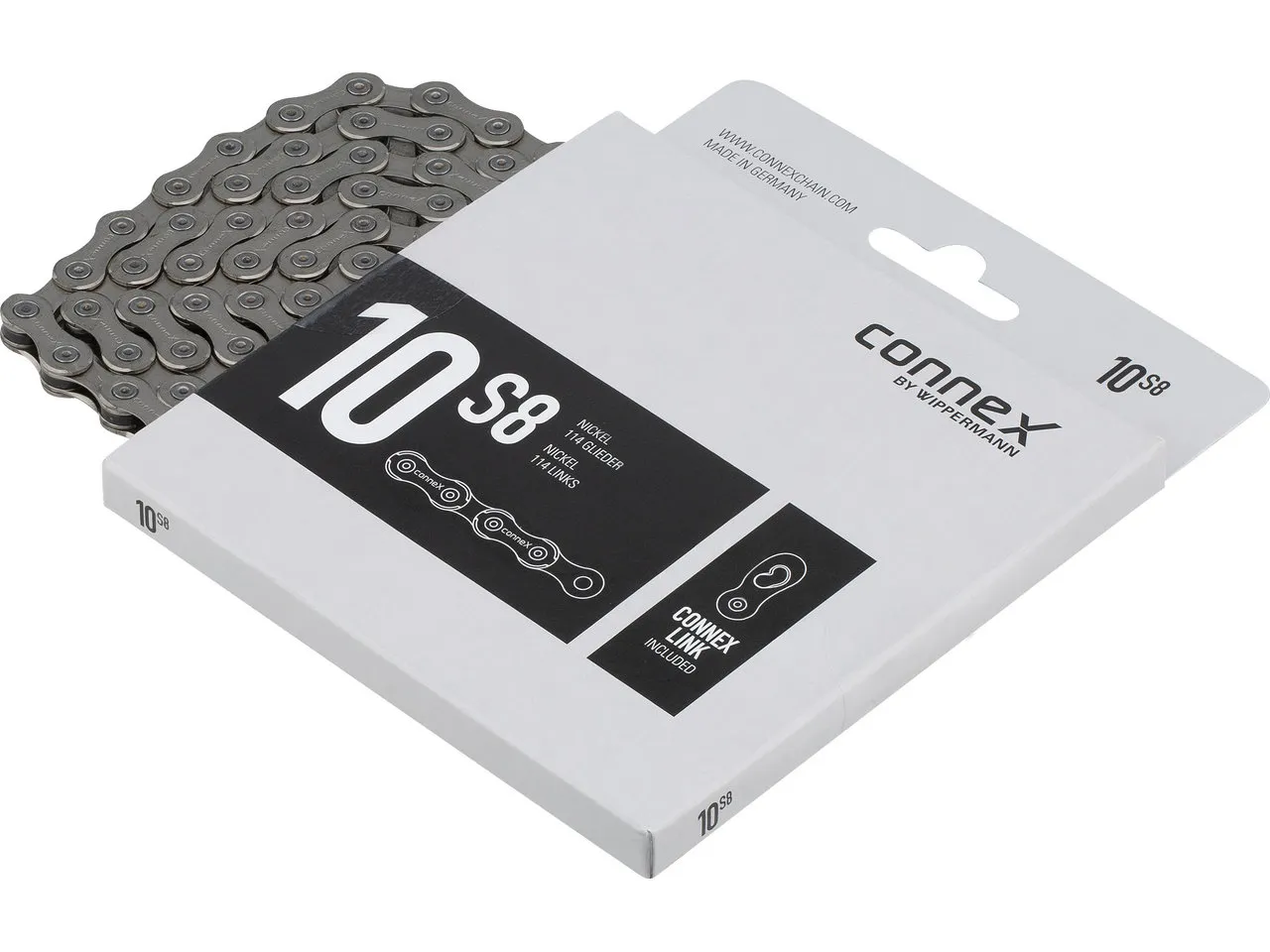 Connex 10S8 10-fach Kette, Silver, 114 Links Connex 10S8 10-fach Kette, Silver, 114 Links