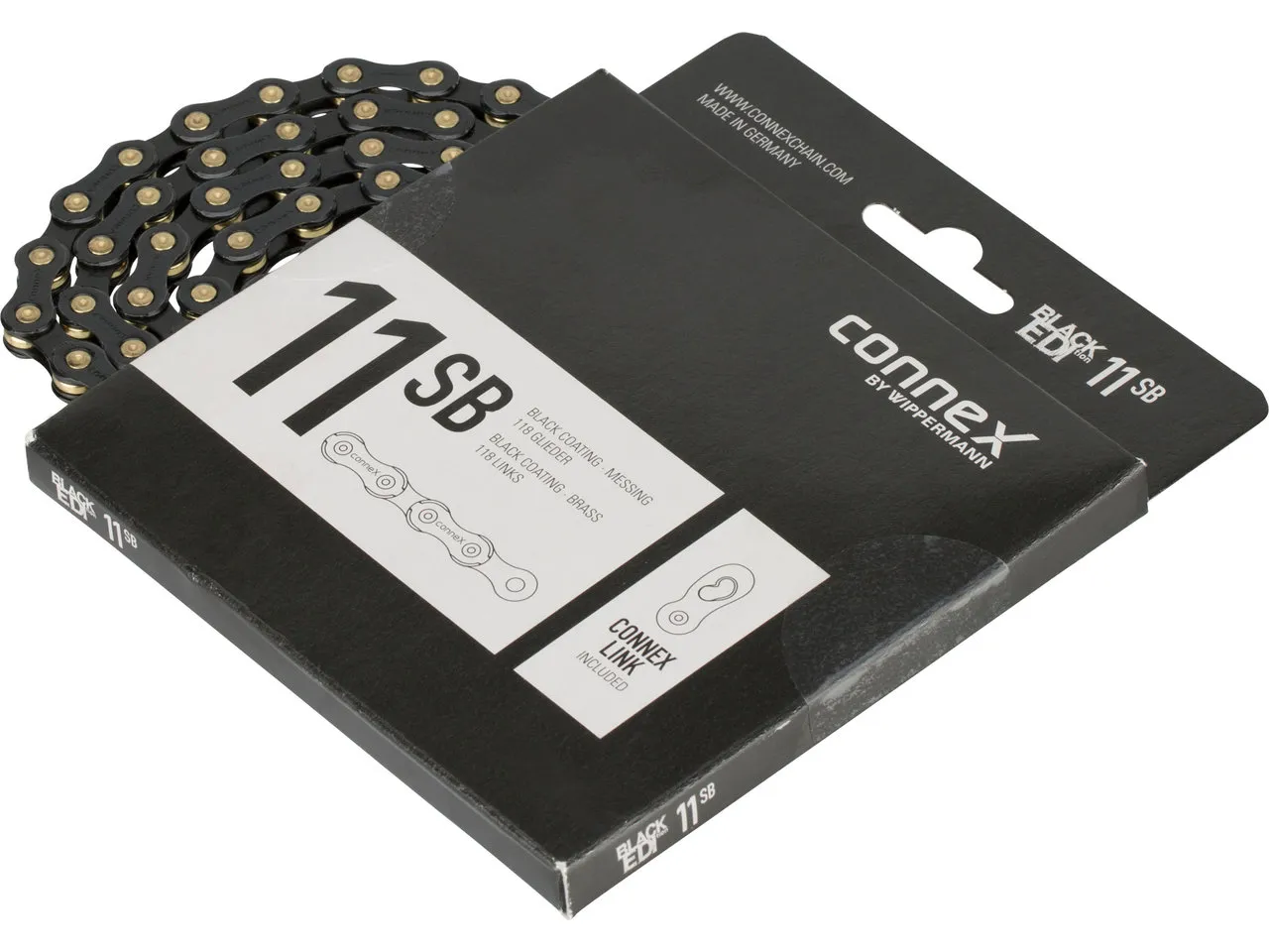 Connex 11SB Black Edition 11-fach Kette, Silver, 118 Links