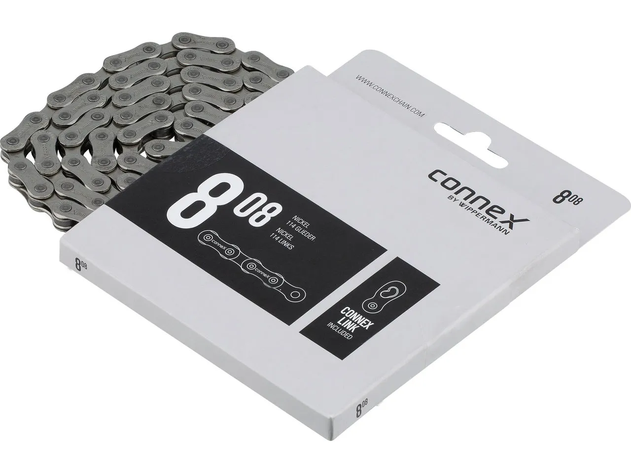 Connex 808 7-/8-fach Kette, Silver, 114 Links