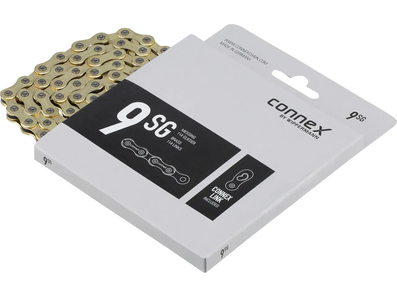 Connex 9sG 9-fach Kette, Gold, 114 Links