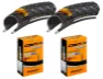 Continental 2 Däck + 2 Slangar Continental Contact Plus 700x35C Reflex racer ventil