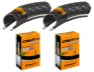 Continental 2 Däck + 2 Slangar Continental Contact Plus 700x42 (42-622) Reflex auto ventil