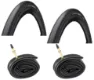 Continental 2 Däck + 2 Slangar Continental Contact Speed 700x28 (28-622) med reflex Racer ventil