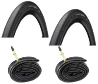 Continental 2 Däck + 2 Slangar Continental Contact Speed 700x28 (28-622) med reflex Racer ventil Continental 2 Däck + 2 Slangar Continental Contact Speed 700x28 (28-622) med reflex Racer ventil