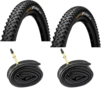 Continental 2 Däck + 2 Slangar Continental Cross King II 29"x 2,20"Vikbart däck med Presta Ventil Continental 2 Däck + 2 Slangar Continental Cross King II 29"x 2,20"Vikbart däck med Presta Ventil