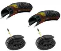 Continental 2 Däck + 2 Slangar Continental Grand Prix 4 Season 700x23 48mm Racerventil Continental 2 Däck + 2 Slangar Continental Grand Prix 4 Season 700x23 48mm Racerventil