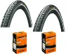 Continental 2 Däck + 2 Slangar Continental Ride Tour 26 x 1.75 (47-559) med reflex auto ventil