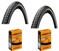 Continental 2 Däck + 2 Slangar Continental Ride Tour Svart 700x35C (37-622) Reflex dunlop ventil Continental 2 Däck + 2 Slangar Continental Ride Tour Svart 700x35C (37-622) Reflex dunlop ventil