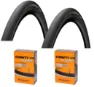 Continental 2 Däck + 2 Slangar Continental SportContact II 26x1.60"(42-559) auto ventil