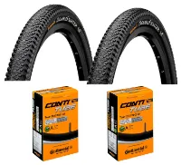 Continental 2 Däck + 2 Slangar MTB däck Continental Double fighter III 700x35 (37-622) auto ventil Continental 2 Däck + 2 Slangar MTB däck Continental Double fighter III 700x35 (37-622) auto ventil