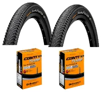 Continental 2 Däck + 2 Slangar MTB däck Continental Double fighter III 700x35 (37-622) racer ventil Continental 2 Däck + 2 Slangar MTB däck Continental Double fighter III 700x35 (37-622) racer ventil