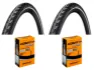 Continental Contact vardagsdäck 700 x 45C reflexkant sampack dunlopventil