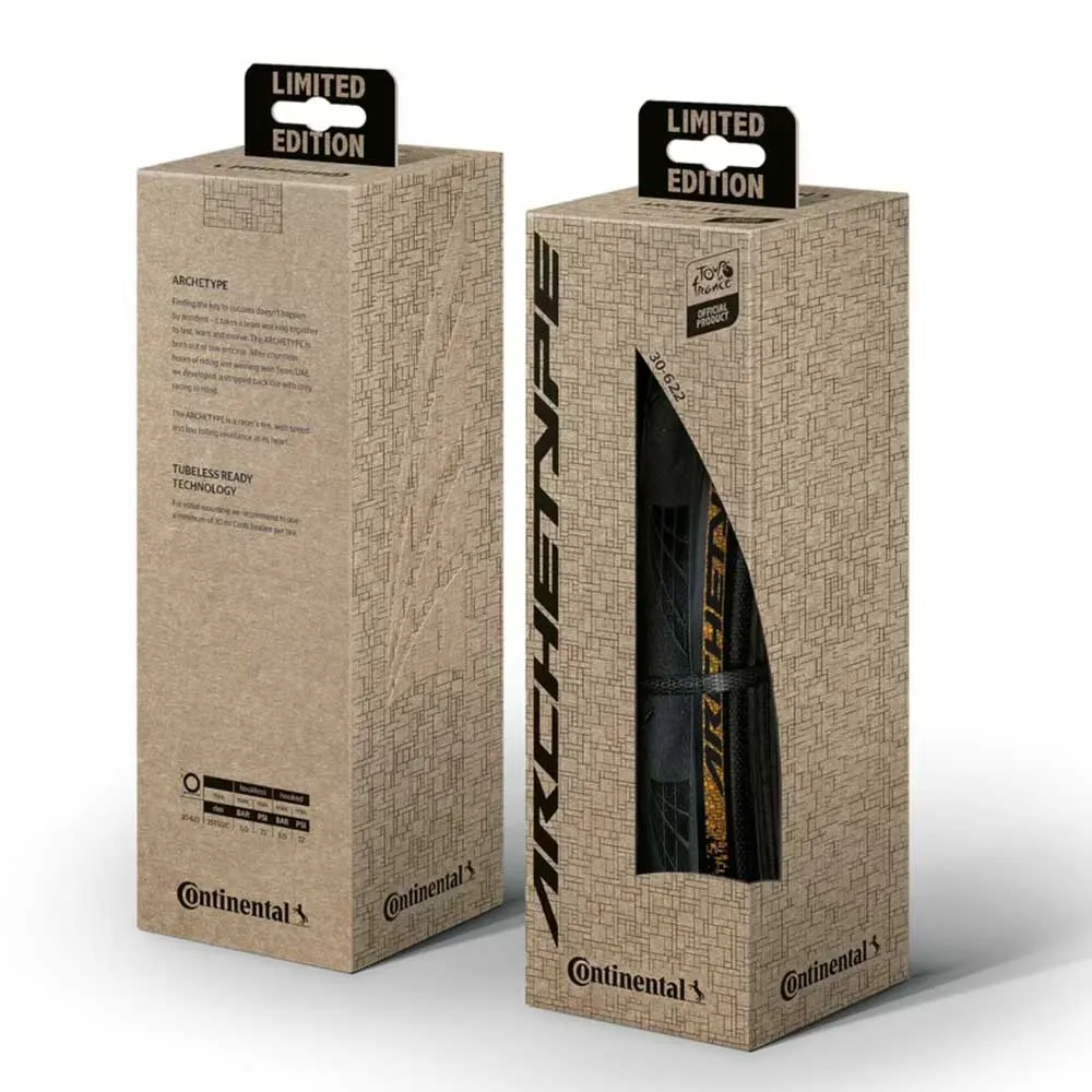 Continental Gp5000 Tdf25 Ltd Archetype Tubeless 7000 X 30 Landsvägsdäck, Black, 700 x 30 Continental Gp5000 Tdf25 Ltd Archetype Tubeless 7000 X 30 Landsvägsdäck, Black, 700 x 30