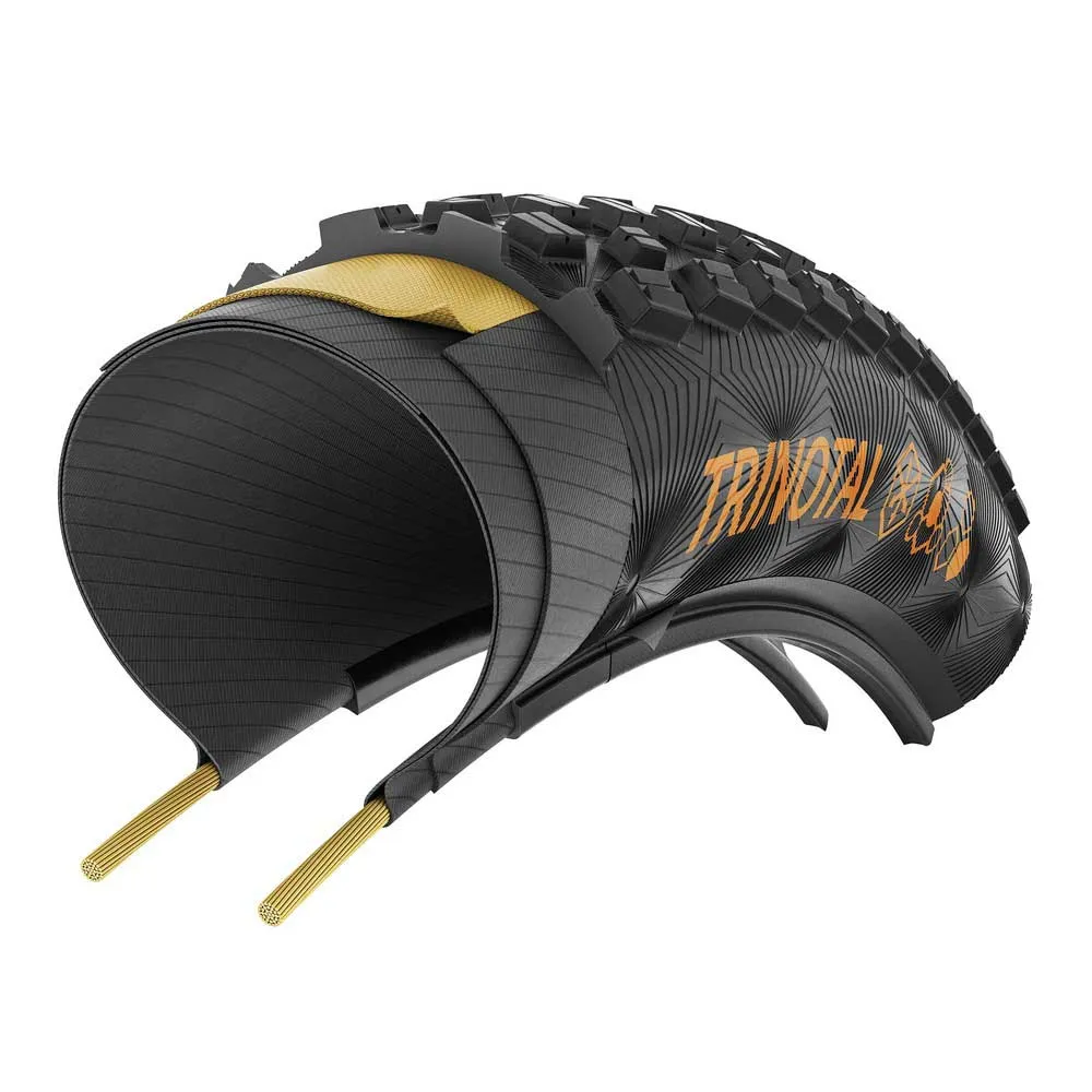 Continental Trinotal Trail Grip Tubeless 27.5´´ X 2.20 Mtb-däck, Black / Black, 27.5" x 2.20 Continental Trinotal Trail Grip Tubeless 27.5´´ X 2.20 Mtb-däck, Black / Black, 27.5" x 2.20