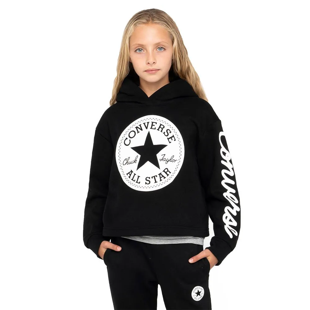 Converse Chuck Patch Crop Tröja Med Huva