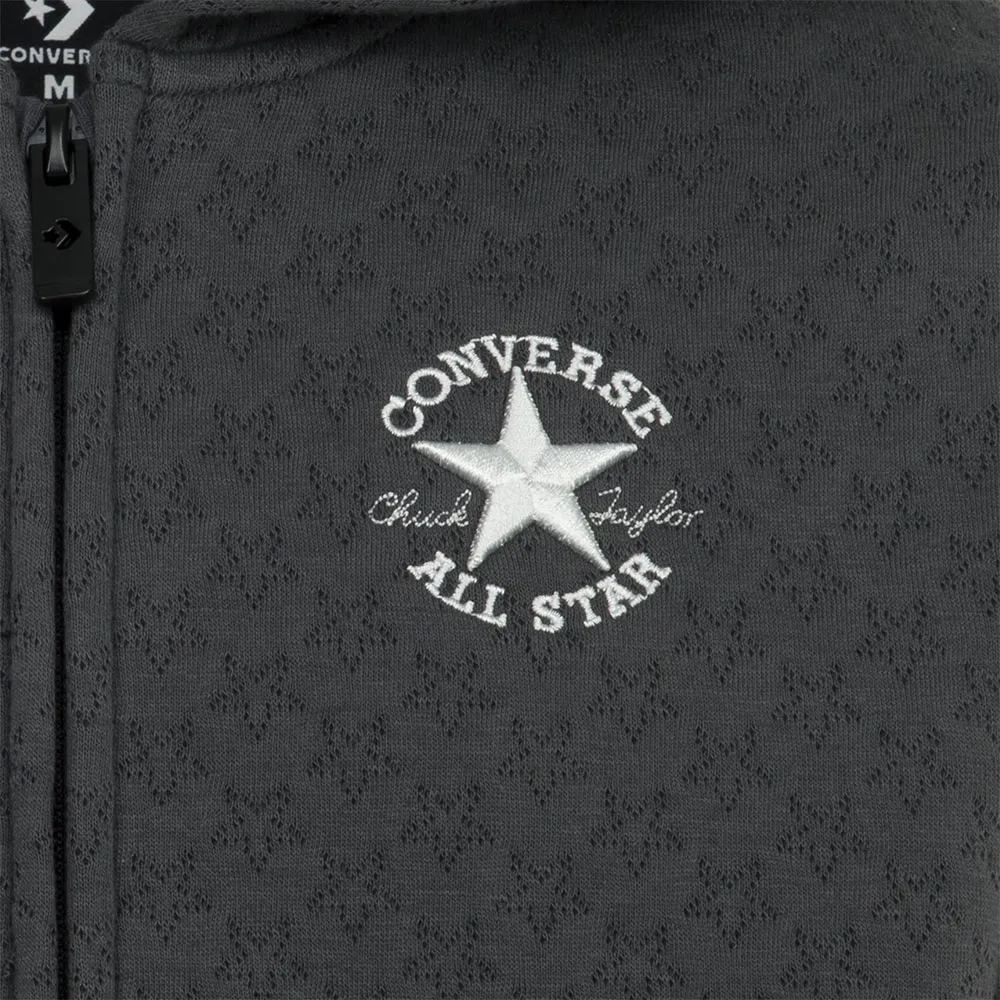 Converse Star Pointelle Sweatshirt Med Dragkedja